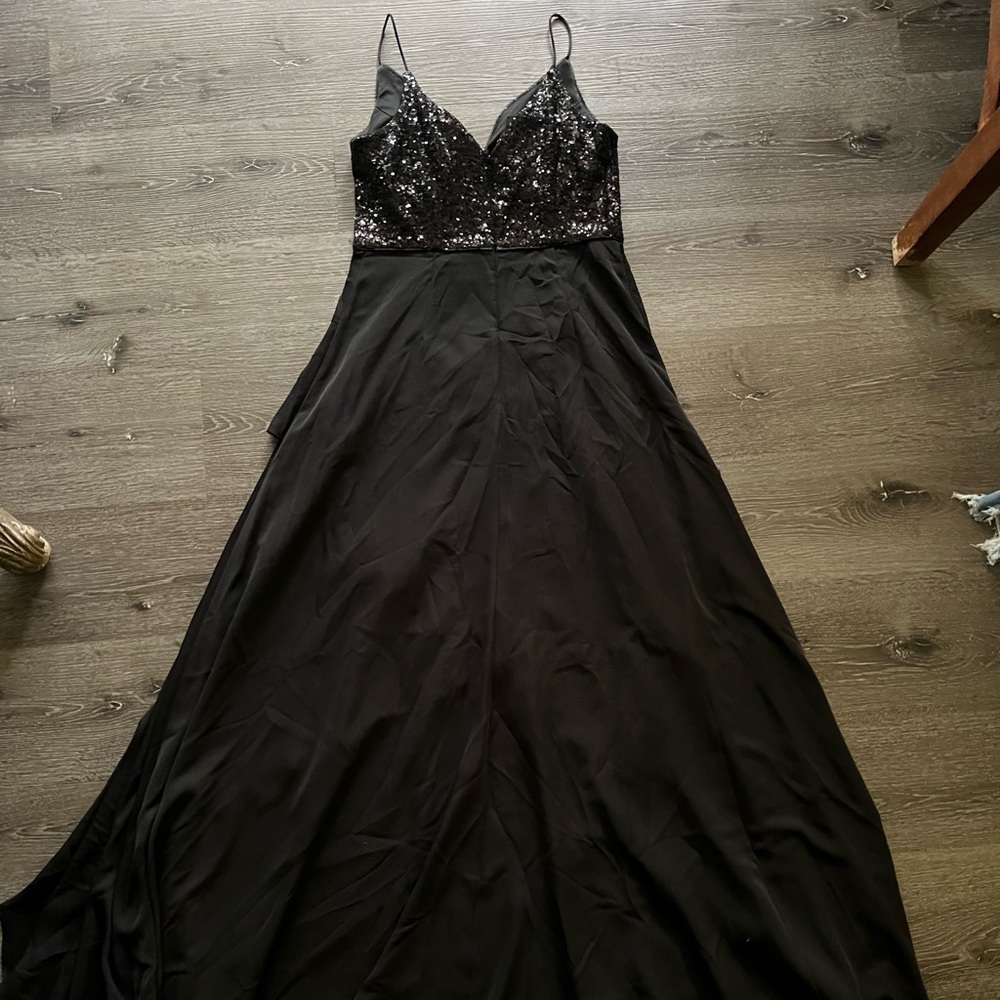 Calvin Klein Black Sequenced Gown - image 5